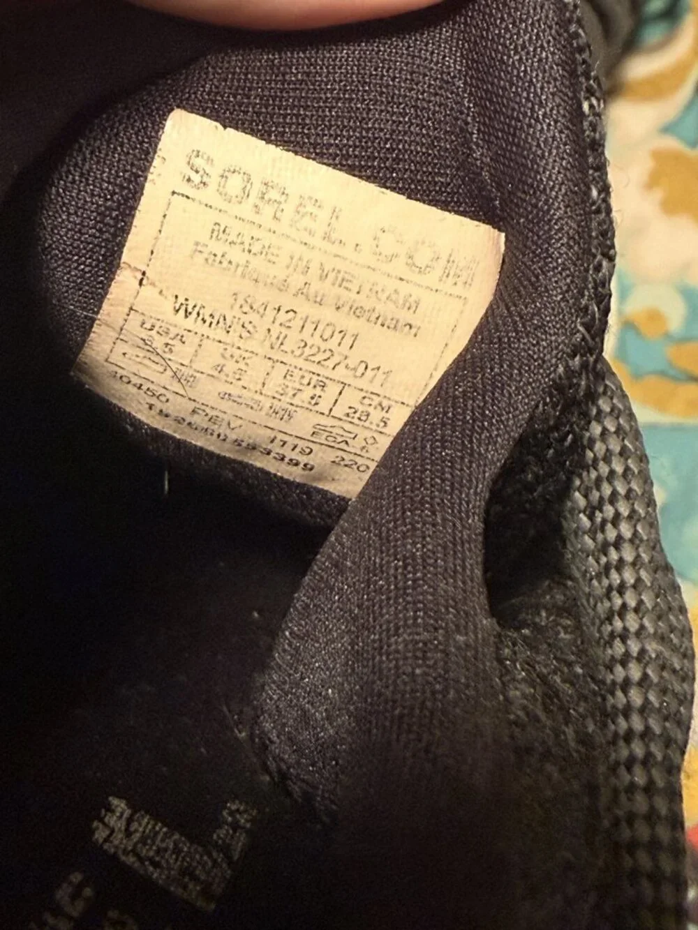 Sorel Size 6.5 Knit Athletic Sneakers with Lace-Up Closure
